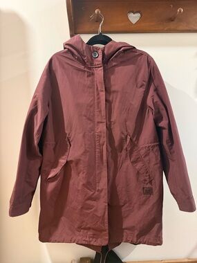 Herschel Supply Company Women's Hooded Utility Jacket - burgundy